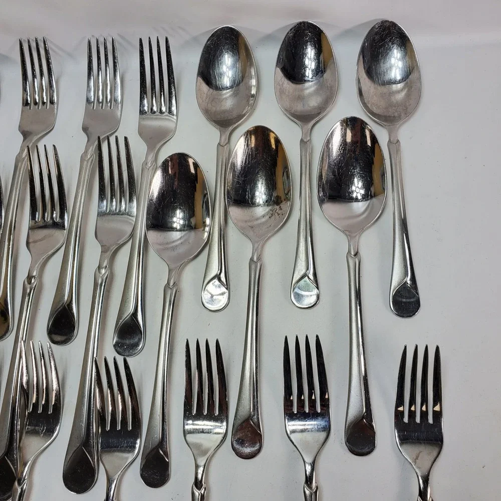 JA Henckels Forks Spoons Flatware Provence 24pc 18/10 Stainless Steel Silver